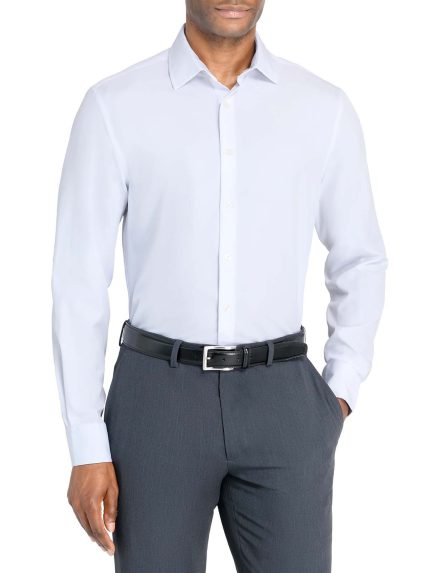 Slim & Regular Fit Solid Performance Dress Shirt